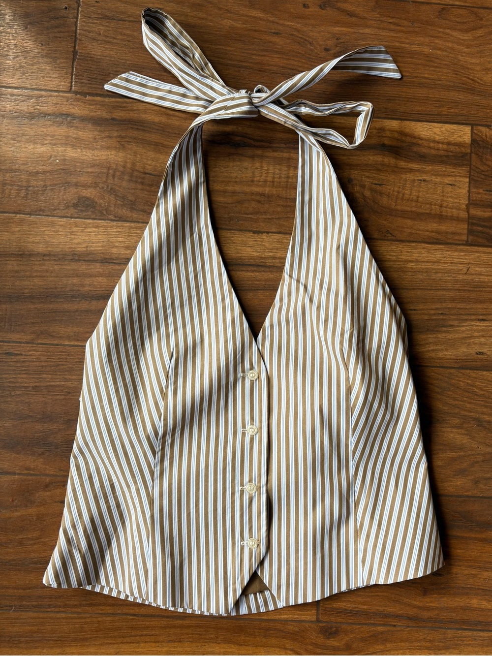 Zara Striped Halter Top